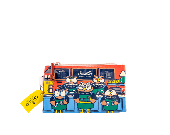 Seattle Owl Baristas Small Pouch