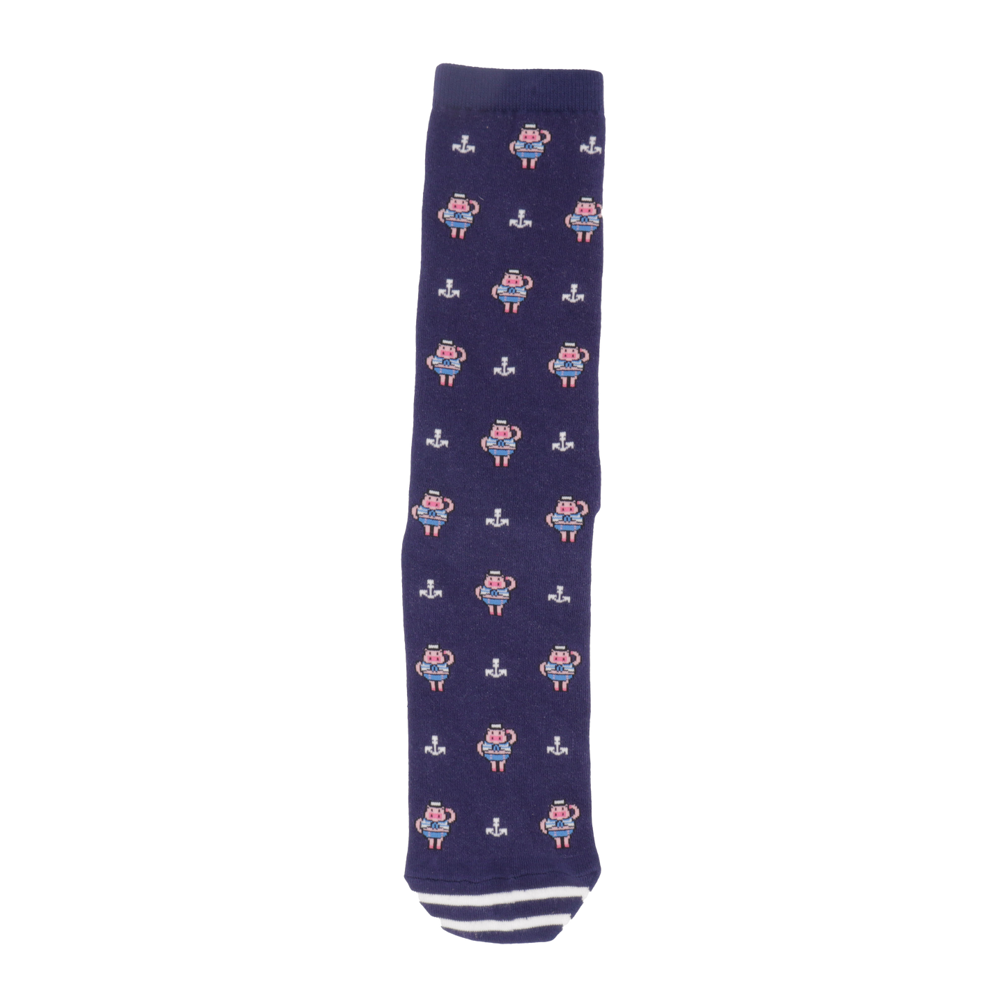 Seattle Piggies Sailor Print Crew Socks