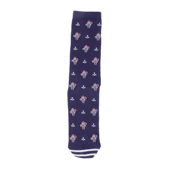Seattle Piggies Sailor Print Crew Socks