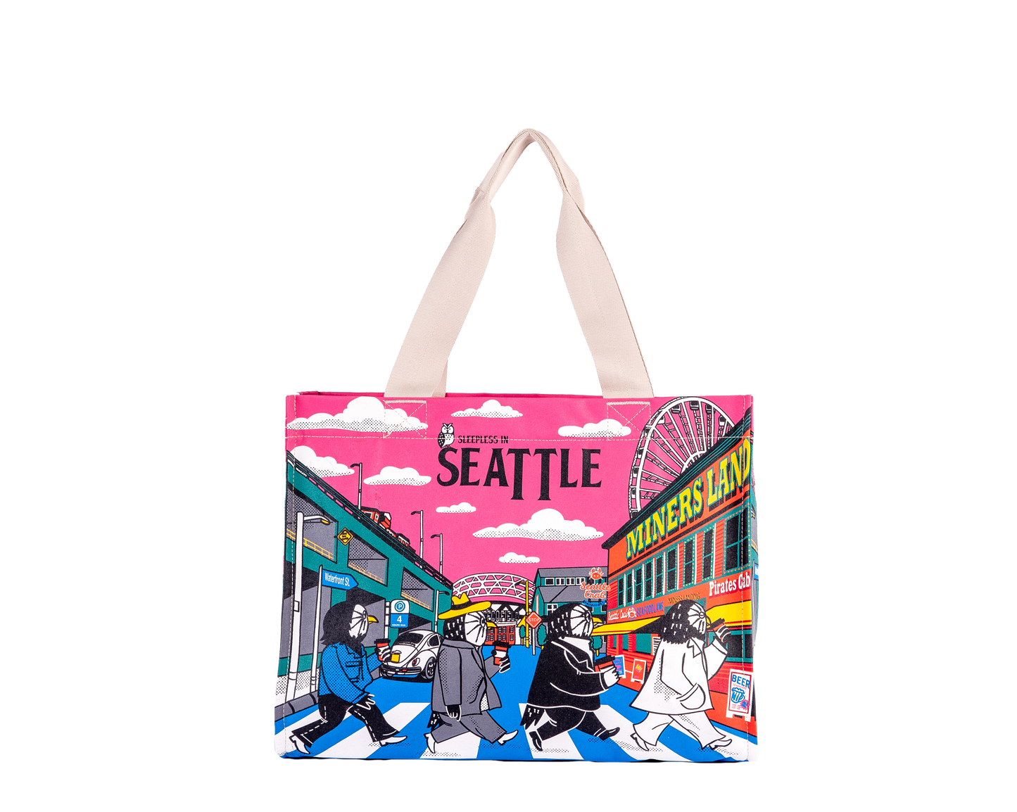 Seattle Sleepless In Seattle Waterfront Owls Travel Tote Bag