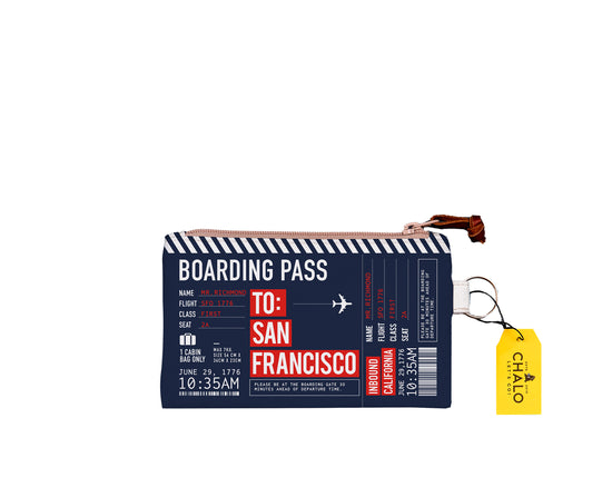 SF Boarding Pass Small Pouch