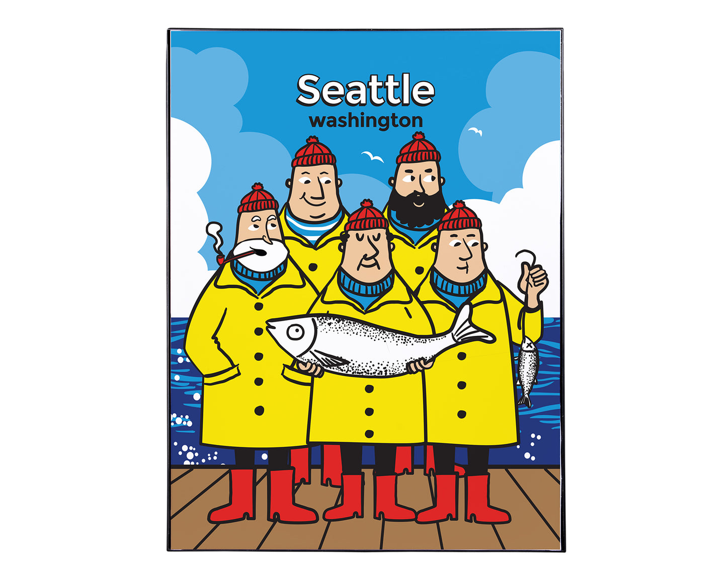 Seattle Fishermen Art Print