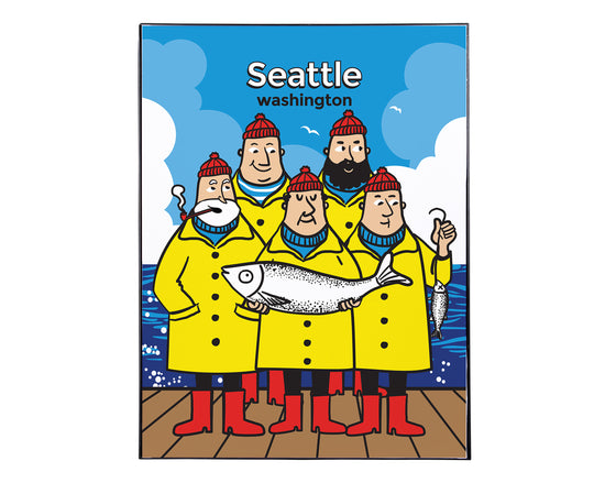 Seattle Fishermen Art Print