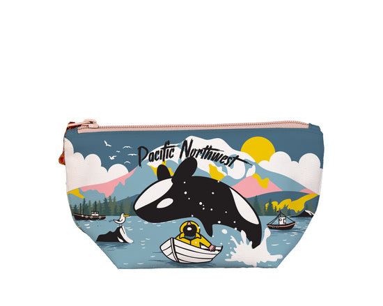 PNW Leaping Orca Medium Pouch
